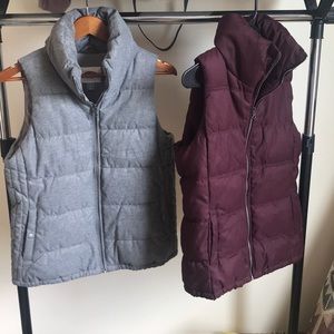 Old Navy puffer vests
